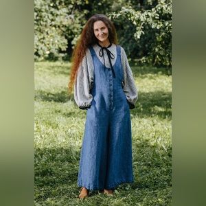 Son de Flor denim jumpsuit